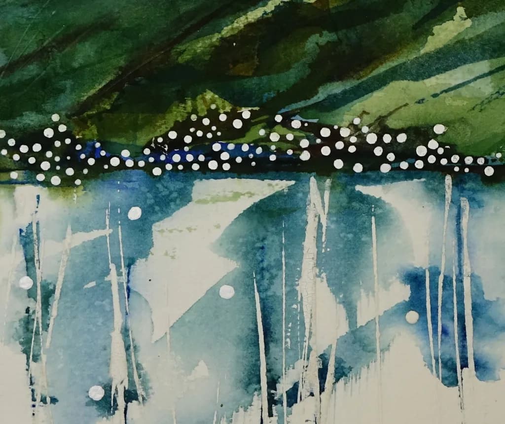 Whispers of Nature: A Serene Watercolor Reflection
