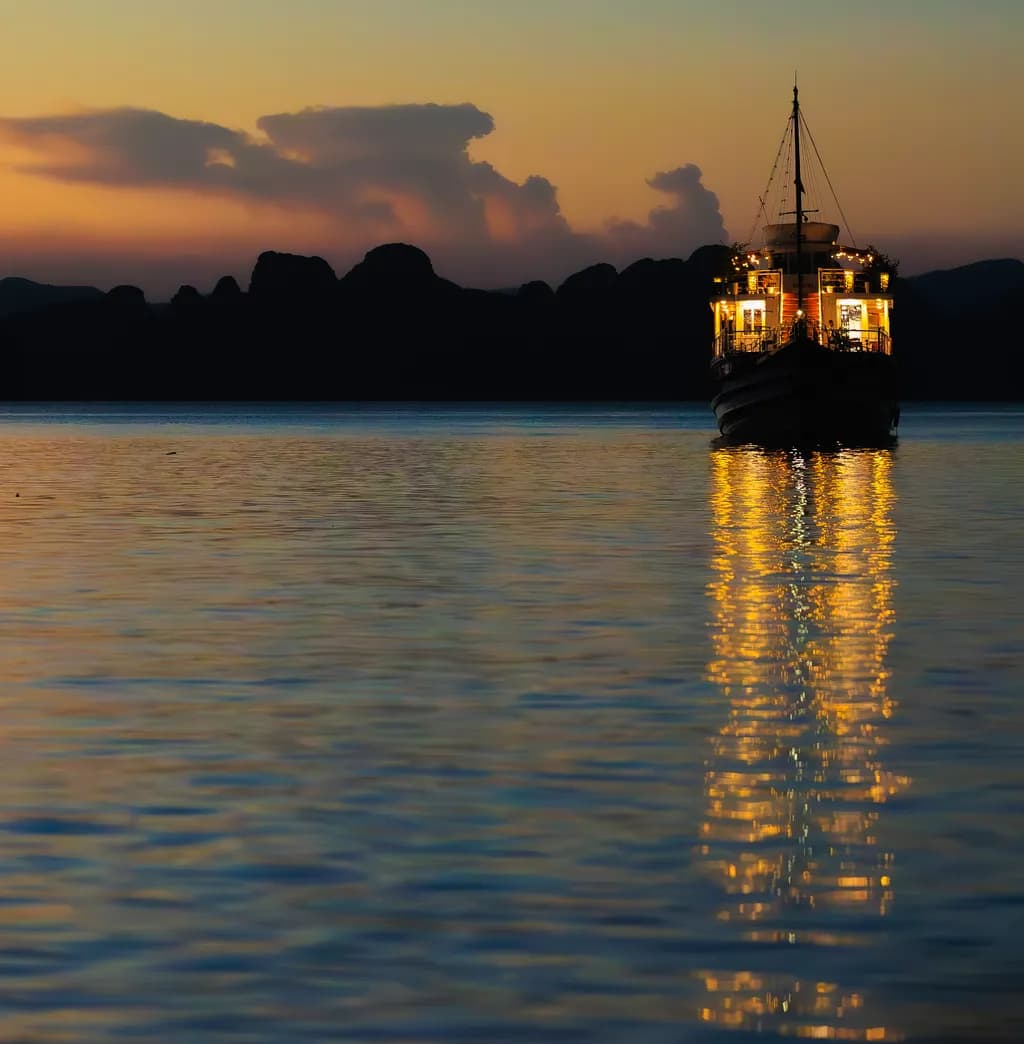 Lanterns on Twilight Waters