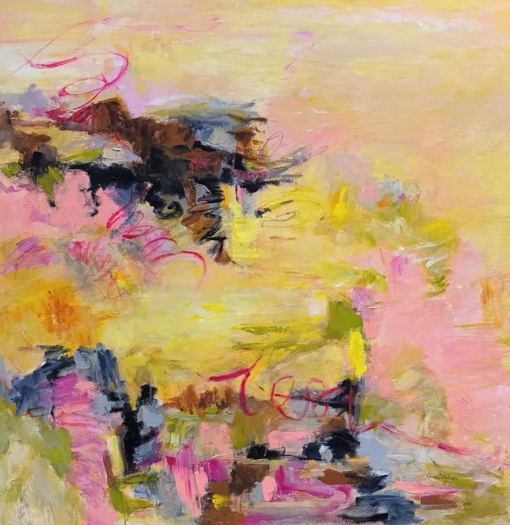 Whimsical Energies: An Abstract Dance of Color and Emotion
