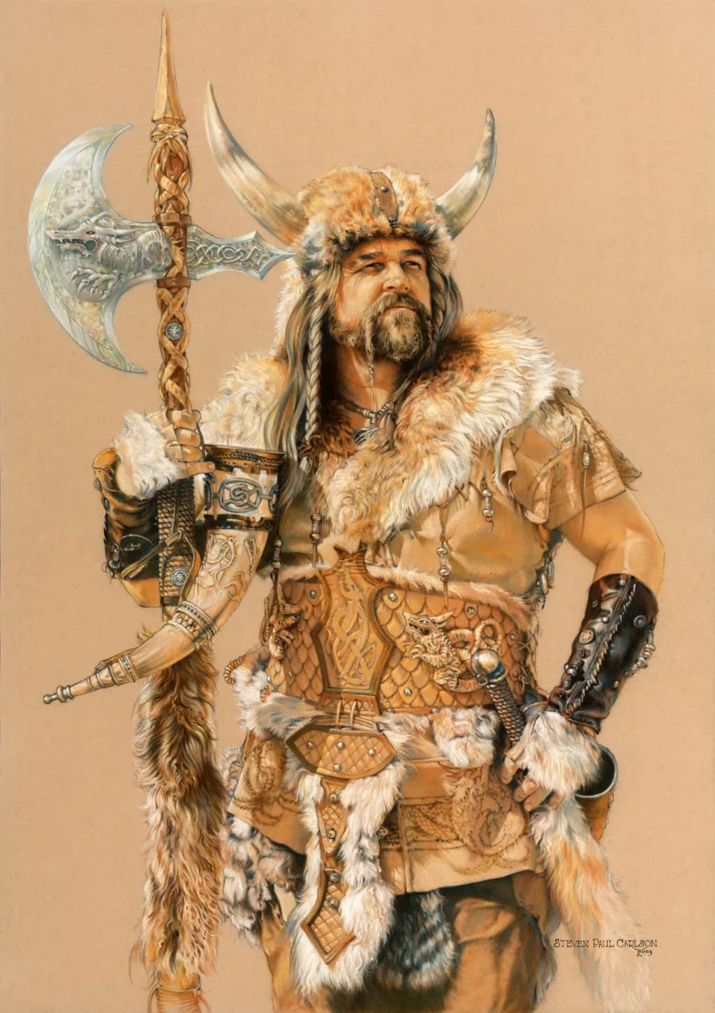 Viking Warrior: A Majestic Portrait of Strength and Valor