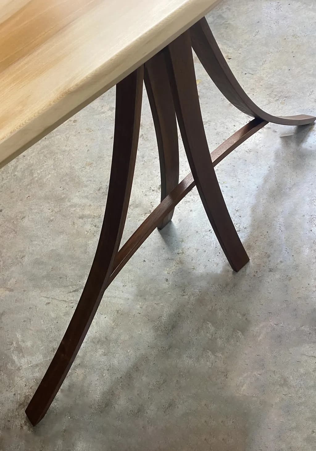 Curved Timber Table