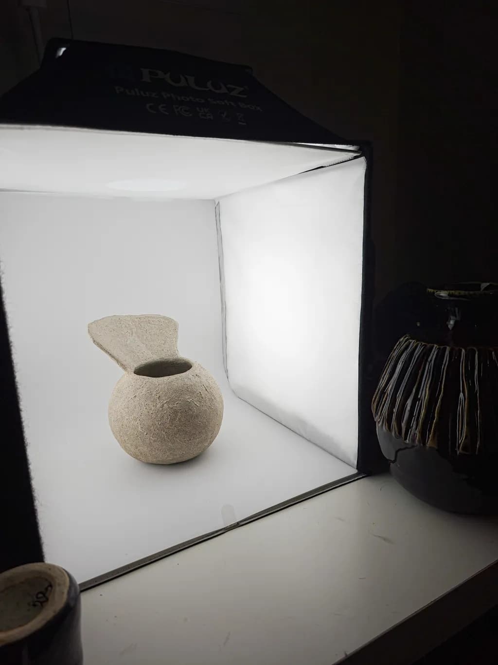 Textured Clay Vessel