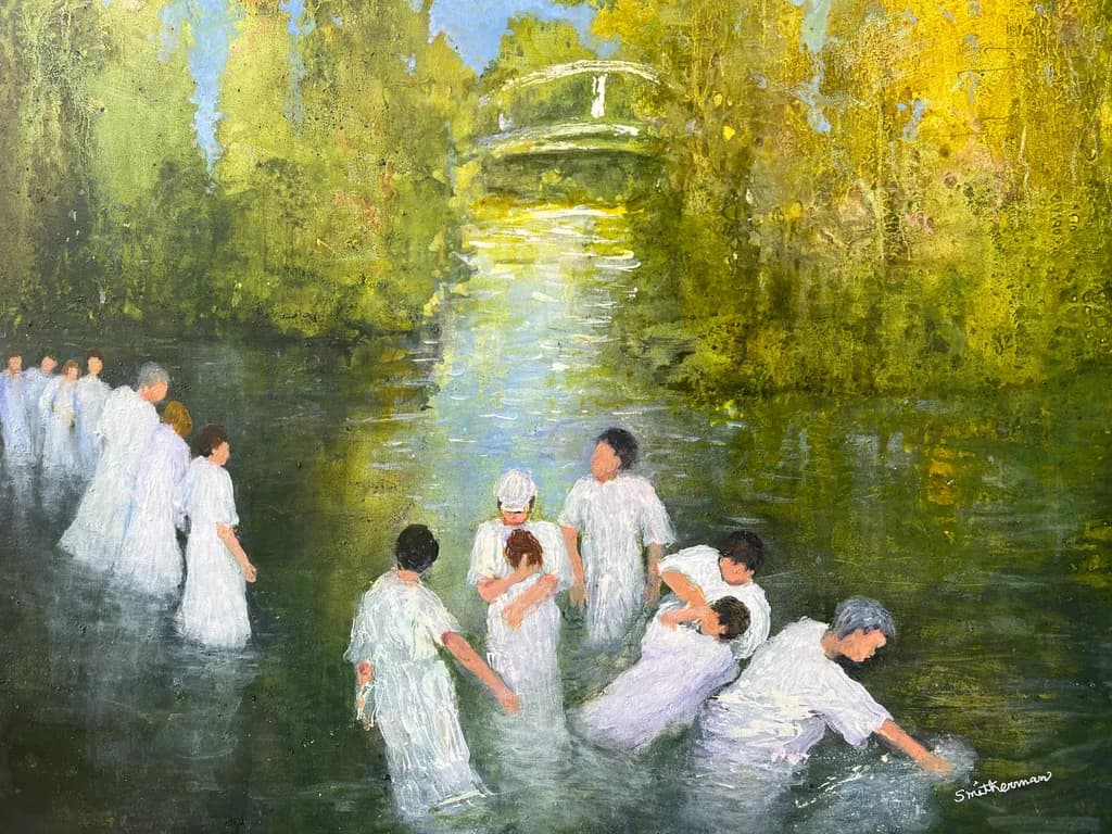 Whispers of Serenity: A Tranquil Gathering by the Water's Edge