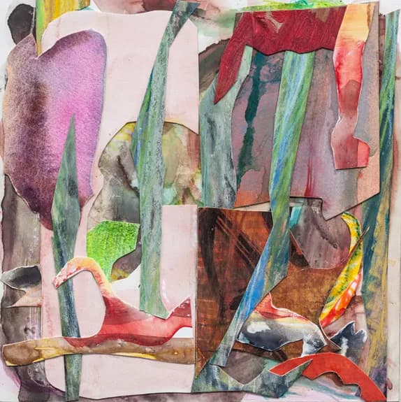 Vibrant Layers: An Abstract Exploration of Color and Form