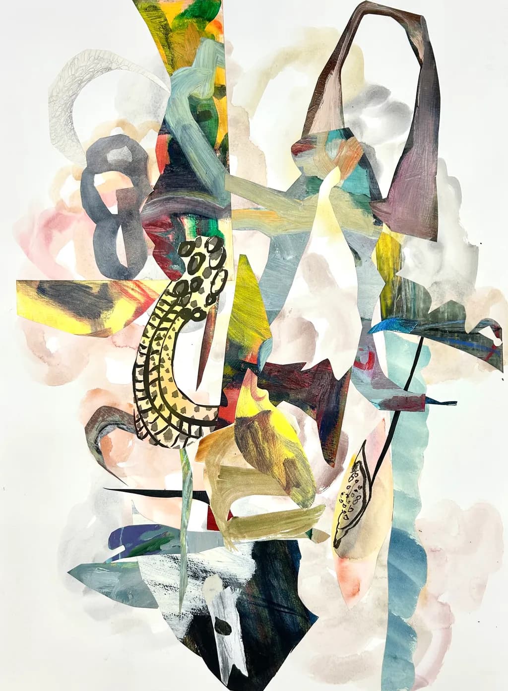 Vibrant Whispers: A Dance of Color and Form in Abstract Expressionism