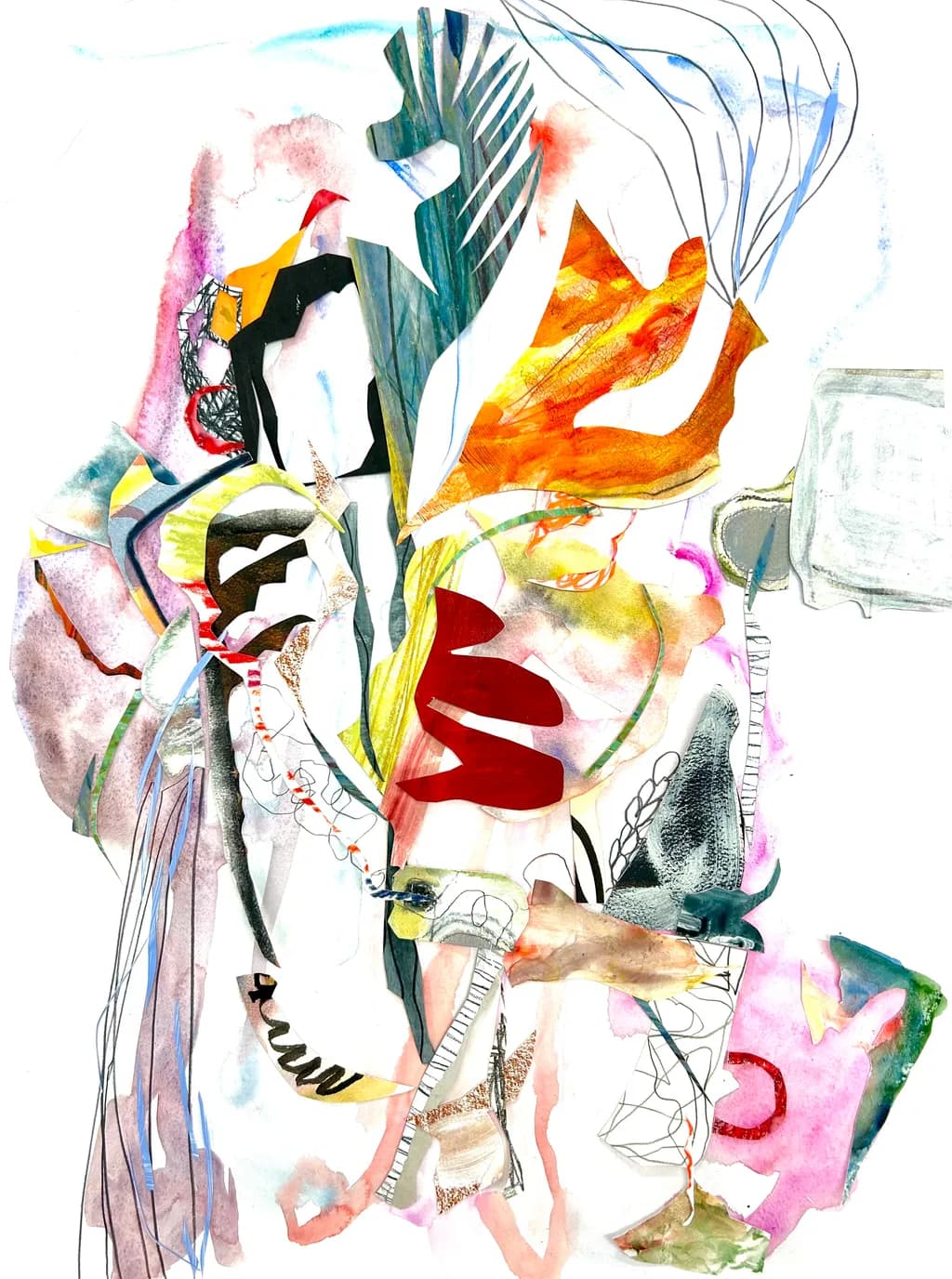 Vibrant Layers: An Abstract Journey Through Color and Form