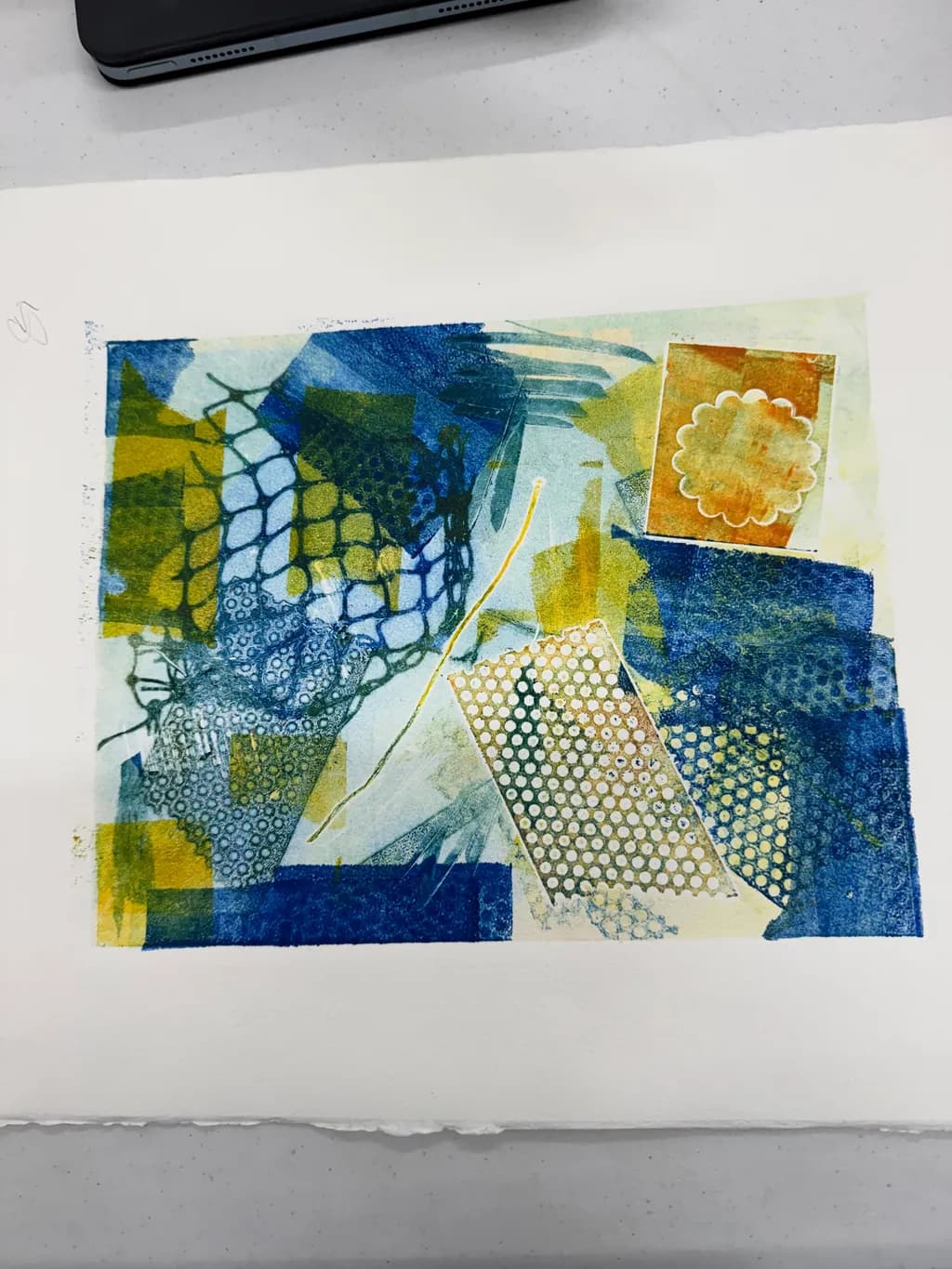 Blue Mesh Mosaic
