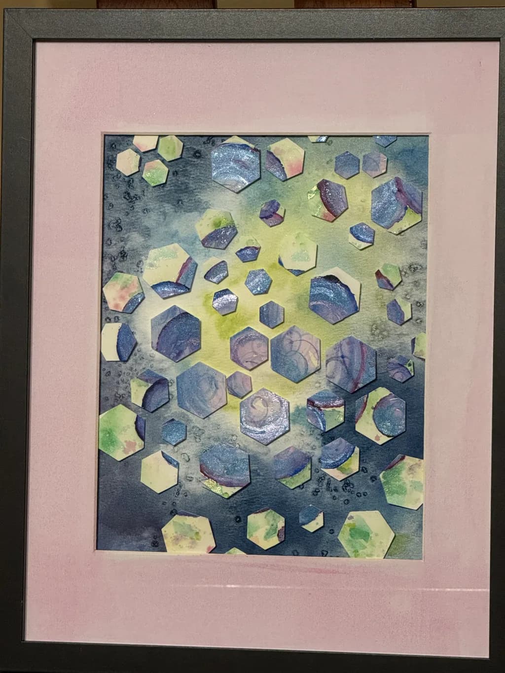 Hexagonal Dreams: A Journey Through Color and Form in Abstract Art