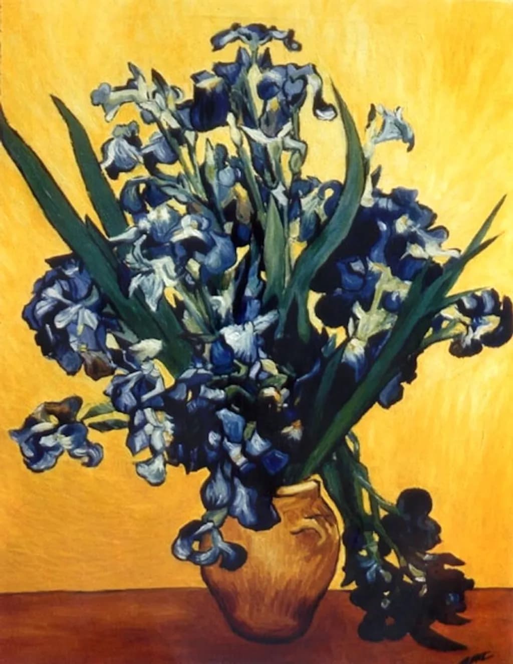 Irises in Vase