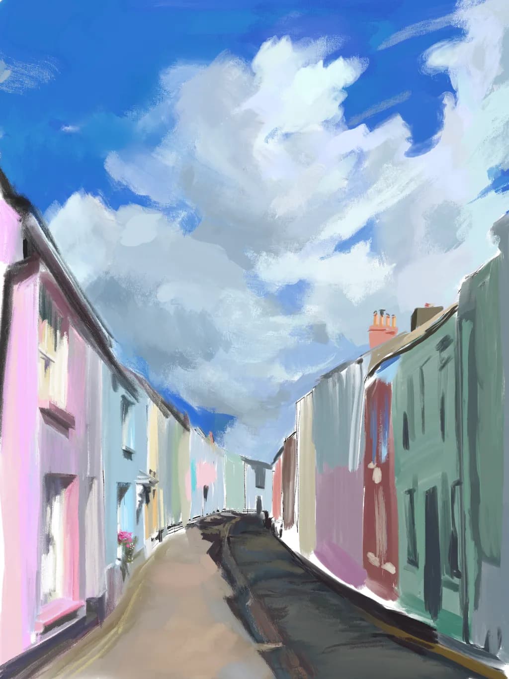 Colorful Street Scene