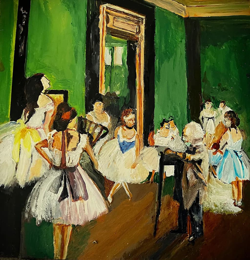 Ballet Dreams: A Colorful Studio Performance of Grace and Elegance