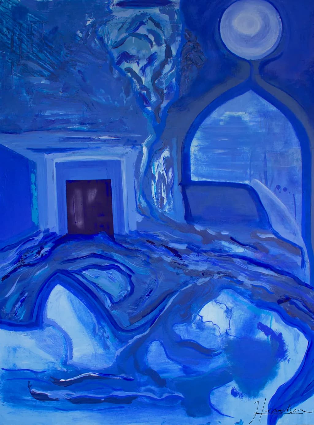 Whispers of the Blue Abyss: An Ethereal Journey Through Fluid Serenity