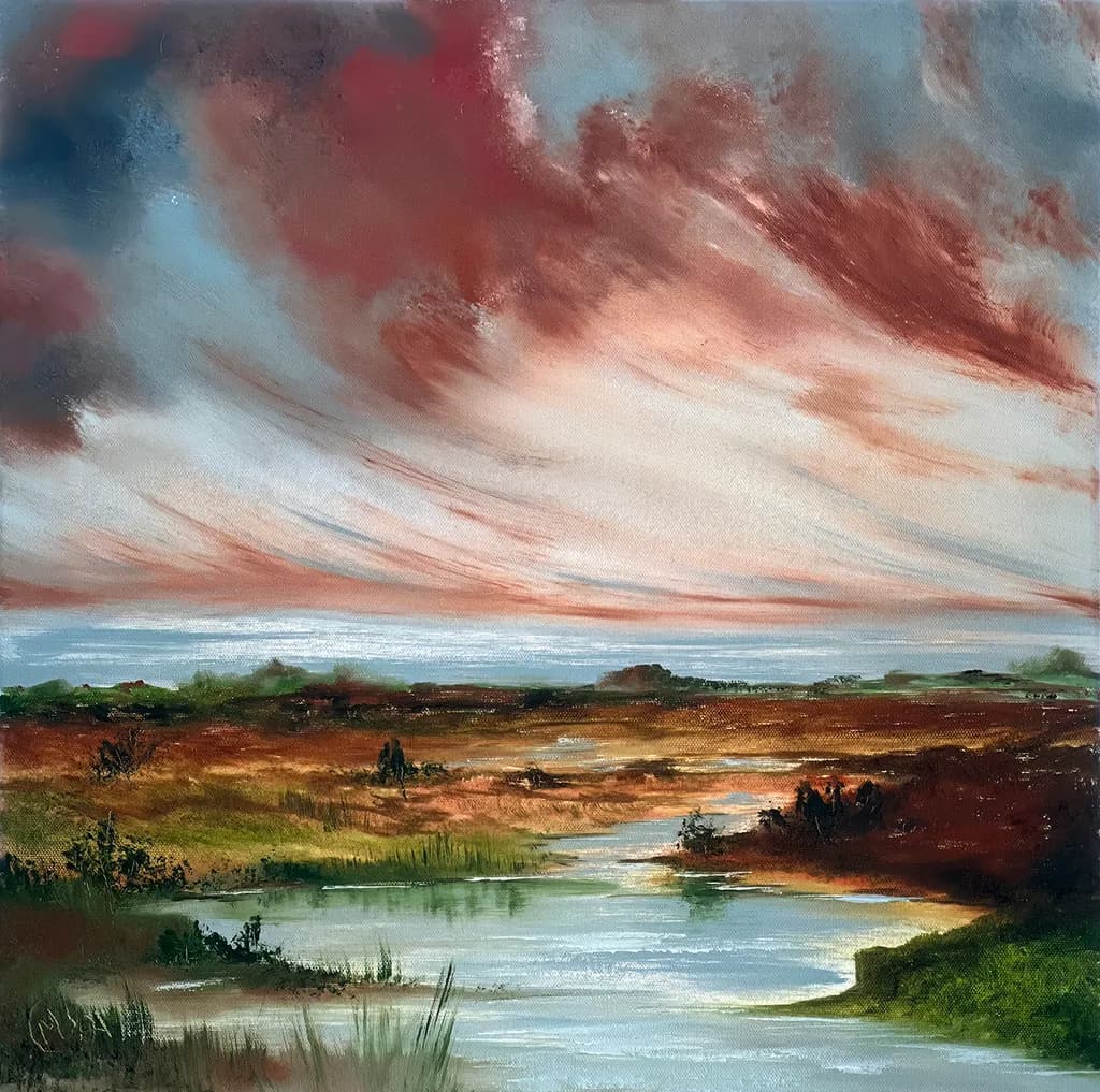 Whispers of Serenity: A Tranquil Landscape at Dusk