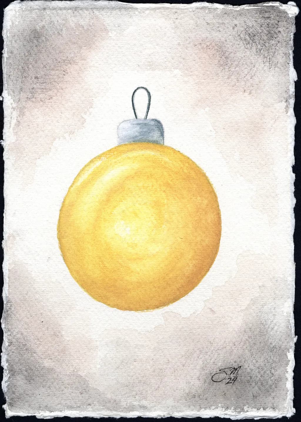 Golden Glow: A Cheerful Ornament Embracing the Spirit of Joyful Moments