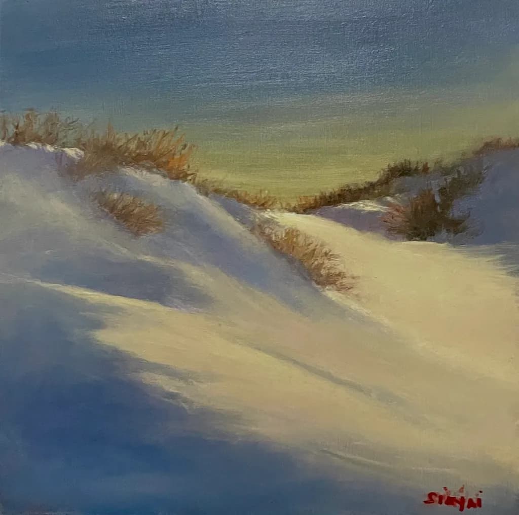 Evening Snow Dunes