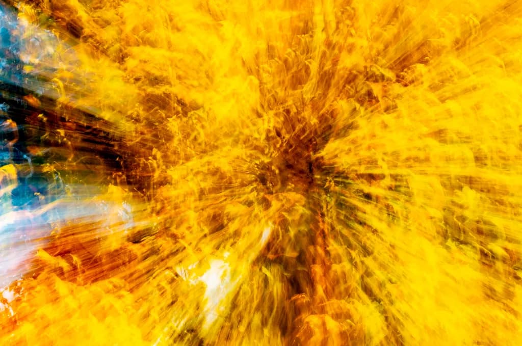 Vibrant Energy Explosion: An Abstract Journey Through Light and Texture