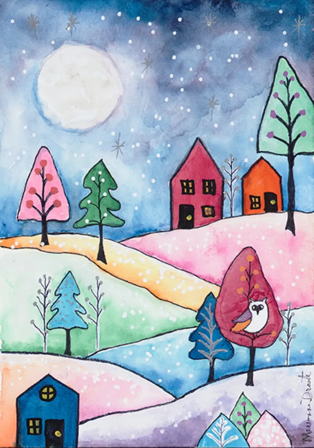 Moonlit Village