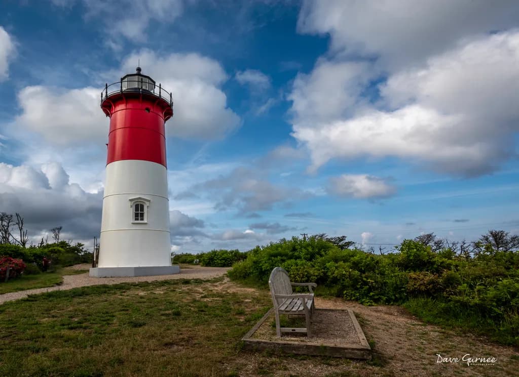 Lighthouse and Bench