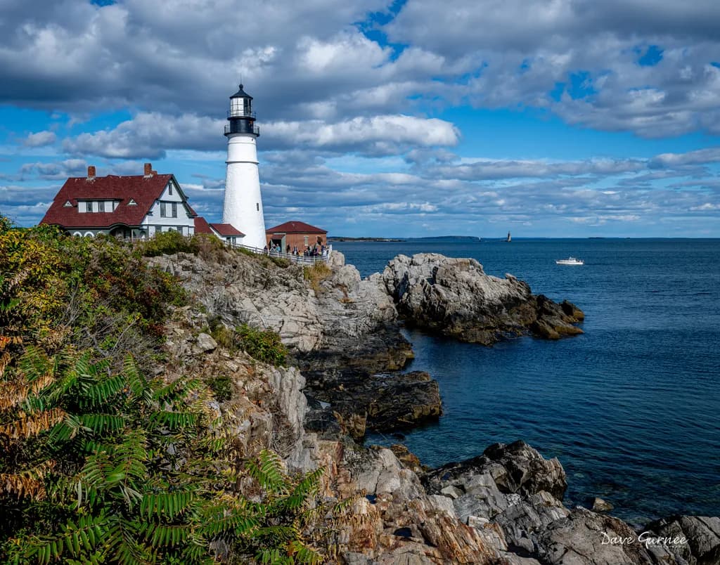 Lighthouse on Rocky Coast