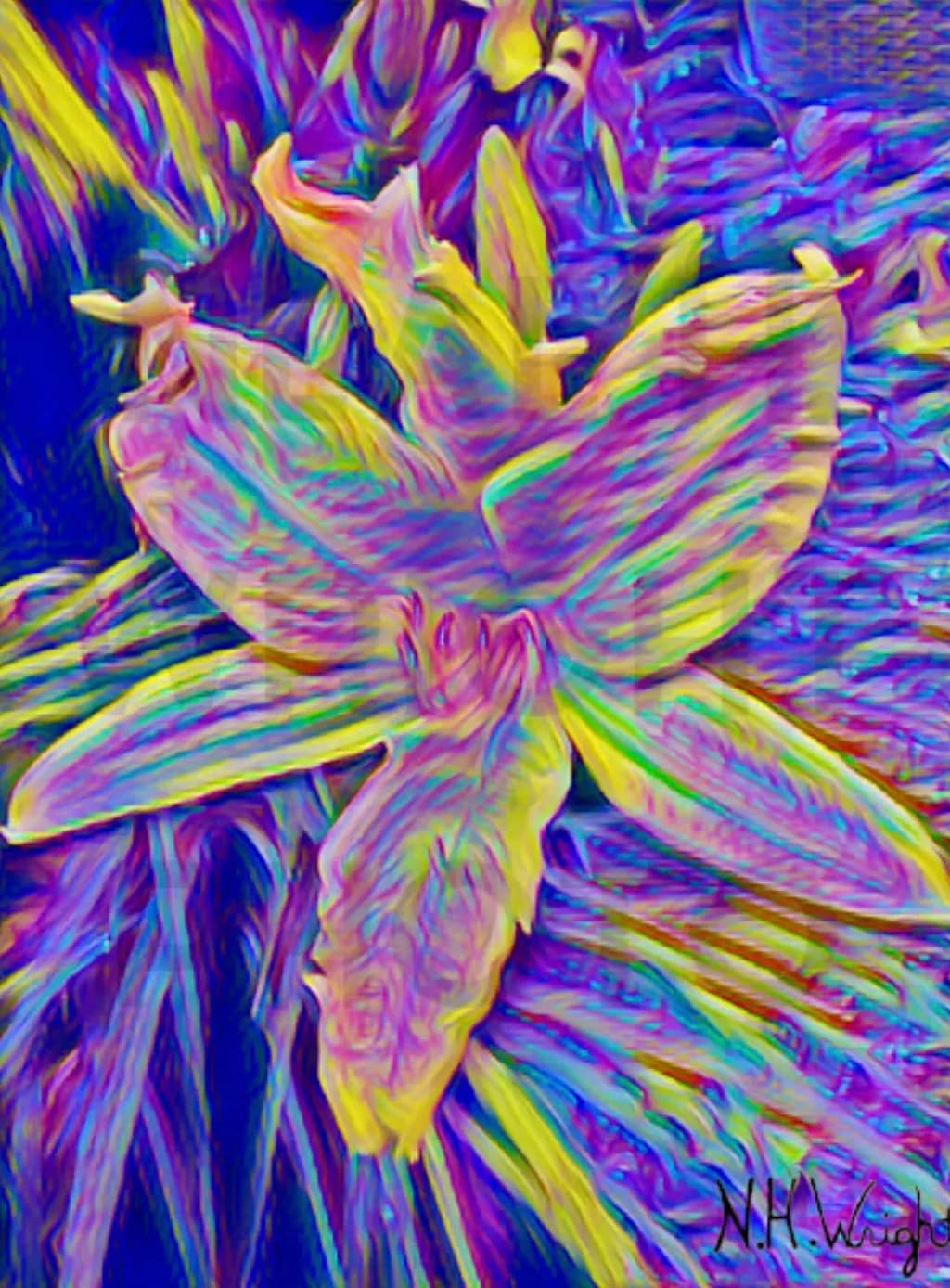 “When paint becomes a flower” 