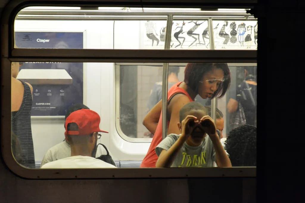 Urban Whispers: A Glimpse into Subway Life and Connection