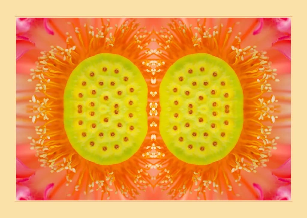 Vibrant Harmony: A Symmetrical Dance of Nature's Colors