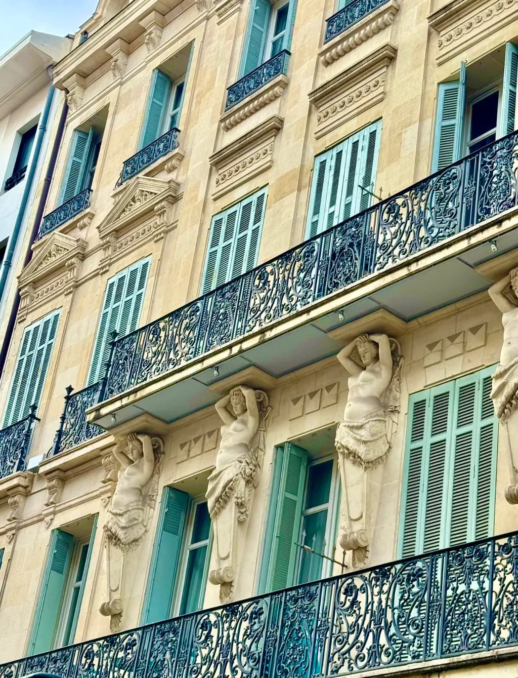 Ornate Balcony Facade