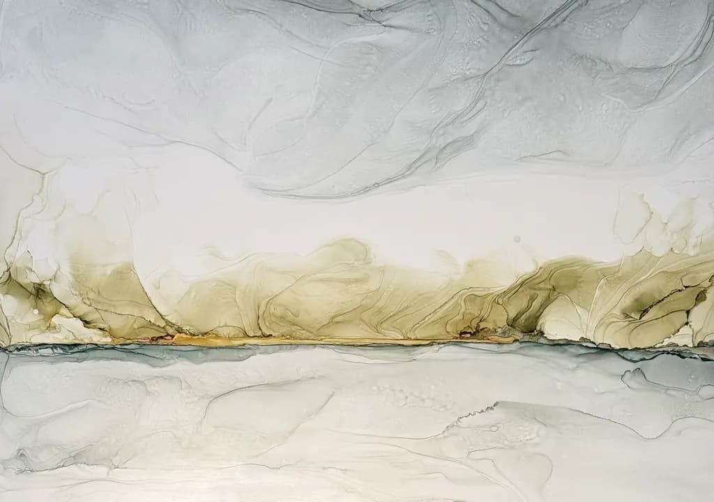 Serene Horizons: An Abstract Journey Through Earthy Textures and Fluid Forms