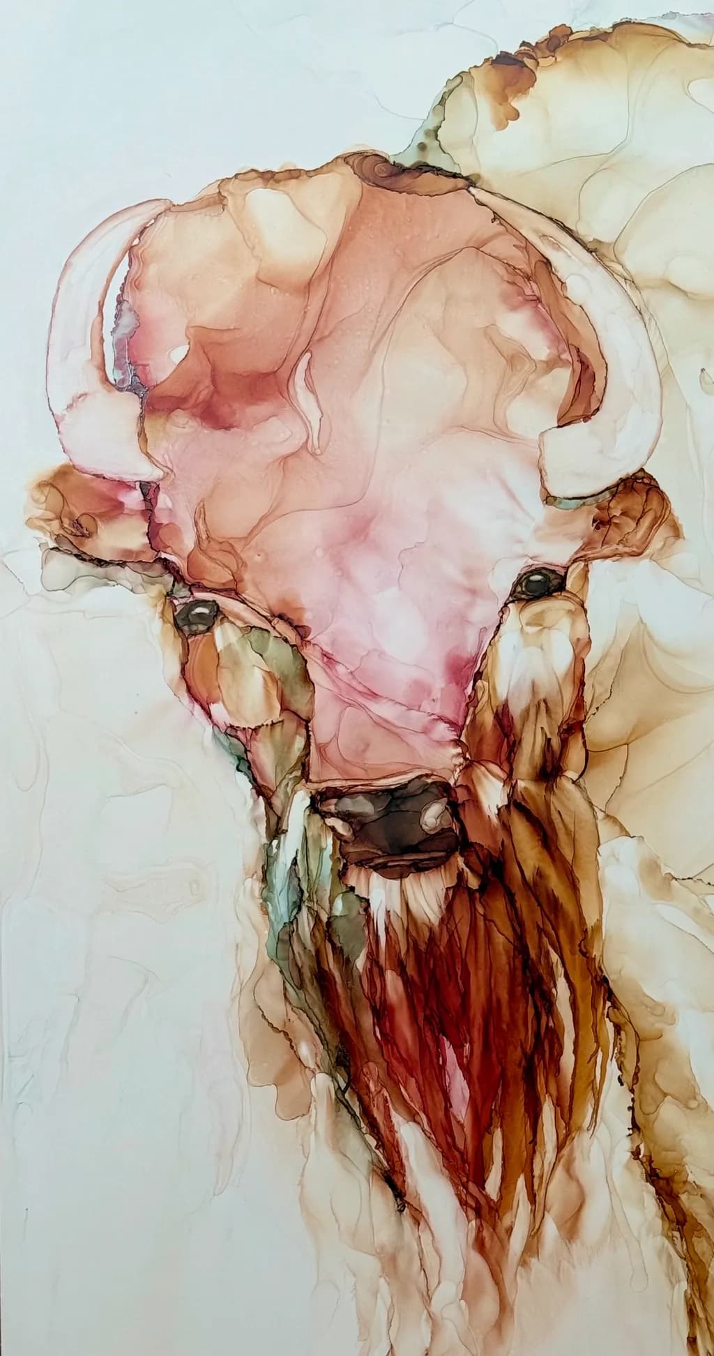 Whispers of the Wild: A Fluid Portrait of the Bison