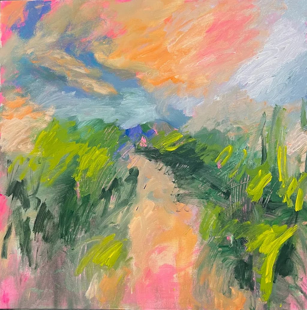 Vibrant Horizons: An Expressive Journey Through Colorful Landscapes