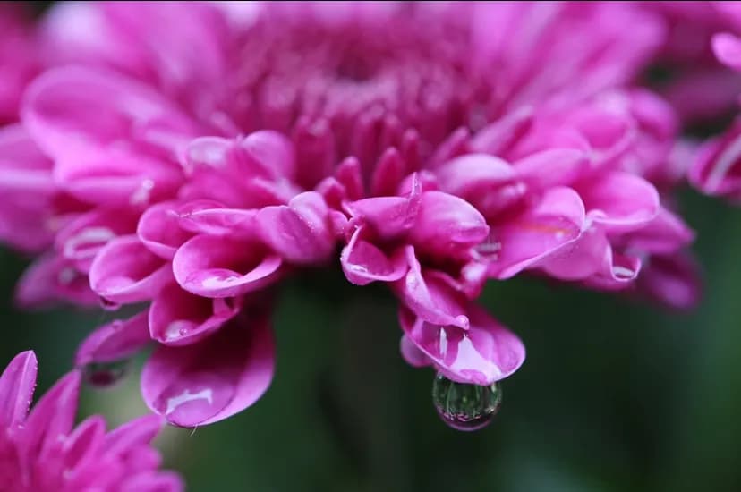Pink Petal Droplets