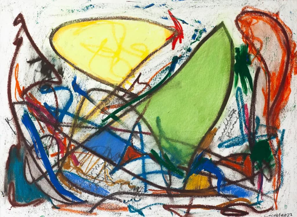 Vibrant Chaos: An Abstract Journey Through Color and Form