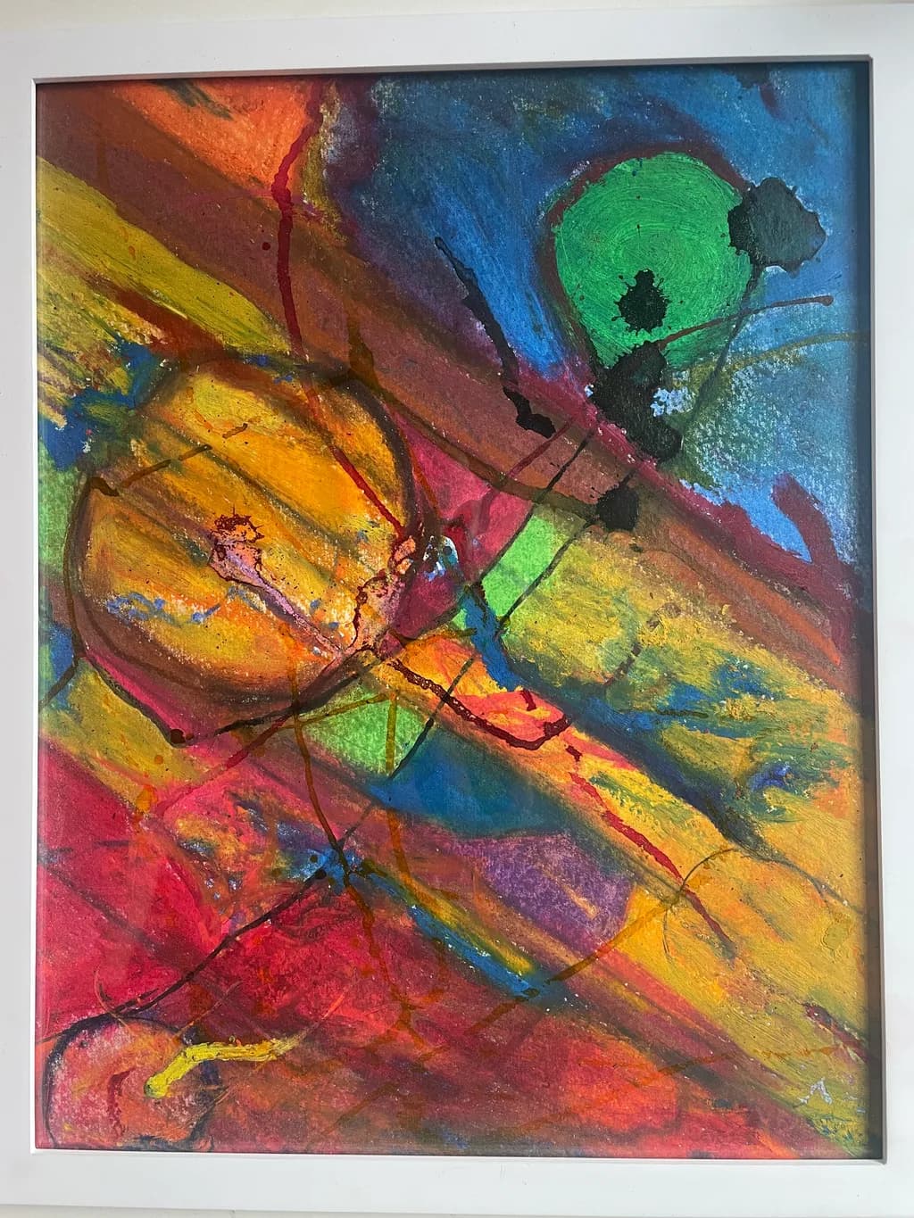 Vibrant Whirlwind: A Dance of Color and Emotion in Abstract Expressionism