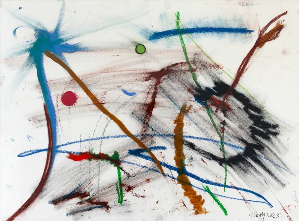 Vibrant Whispers: An Abstract Dance of Color and Emotion
