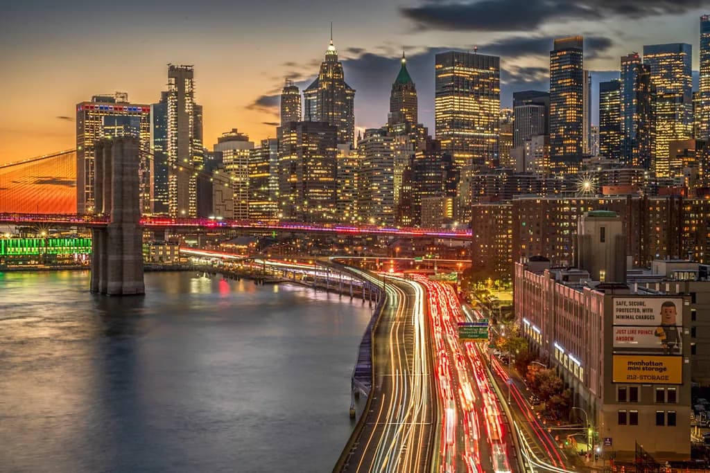 City Lights at Dusk