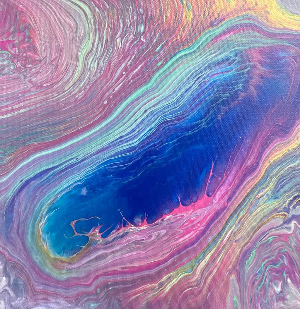 Whispers of the Cosmic Tide: A Dance of Color and Emotion