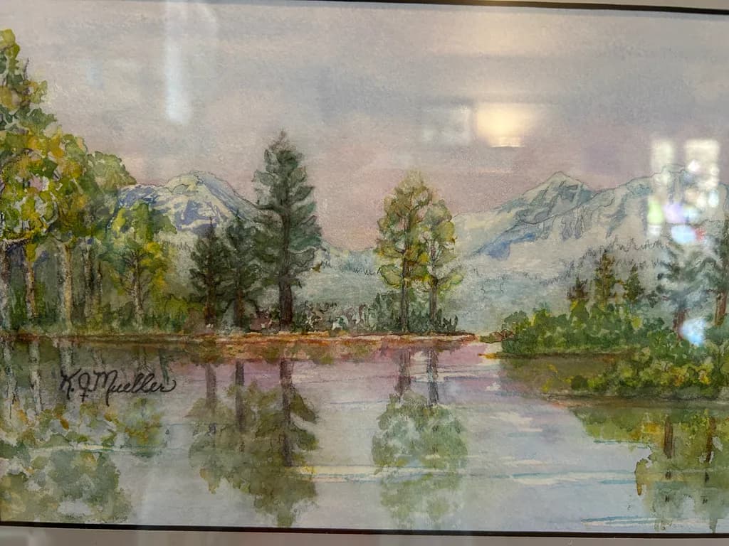 Mountain Reflection Landscape