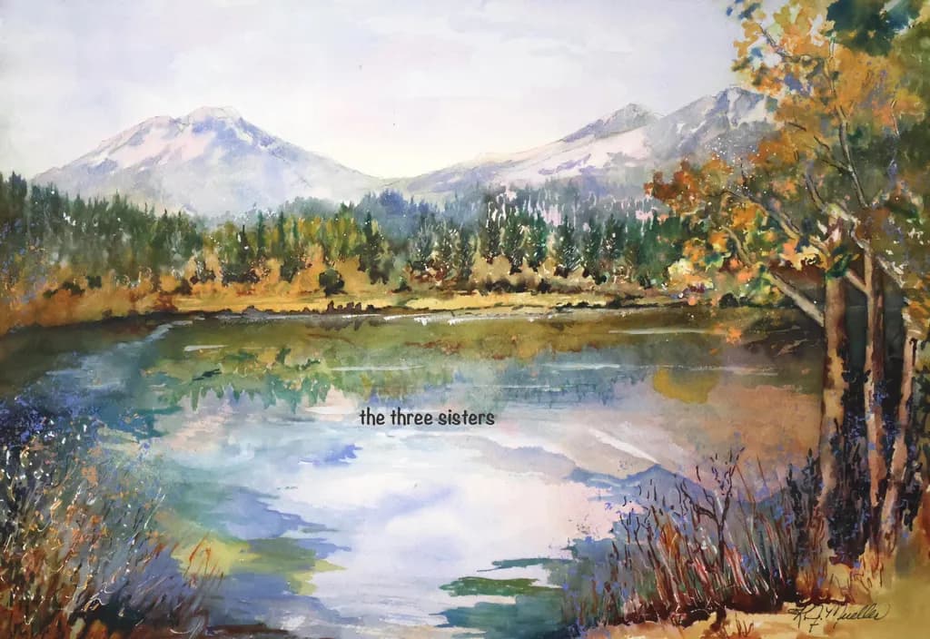 Whispers of Serenity: Reflections on the Three Sisters Landscape