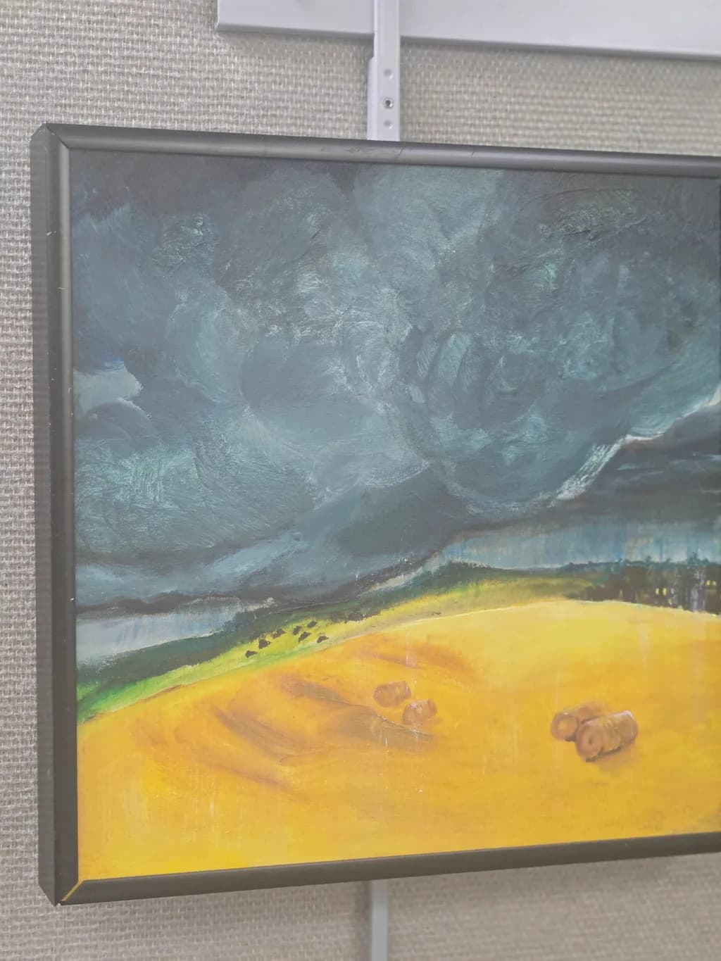 Whispers of Stormy Fields: A Vibrant Landscape in Turmoil