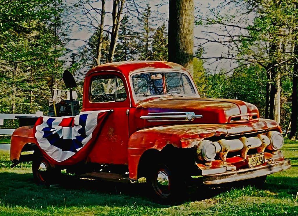 Rustic Red Pickup