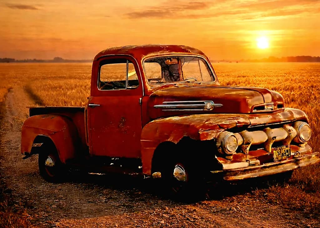 Rusty Sunset Truck