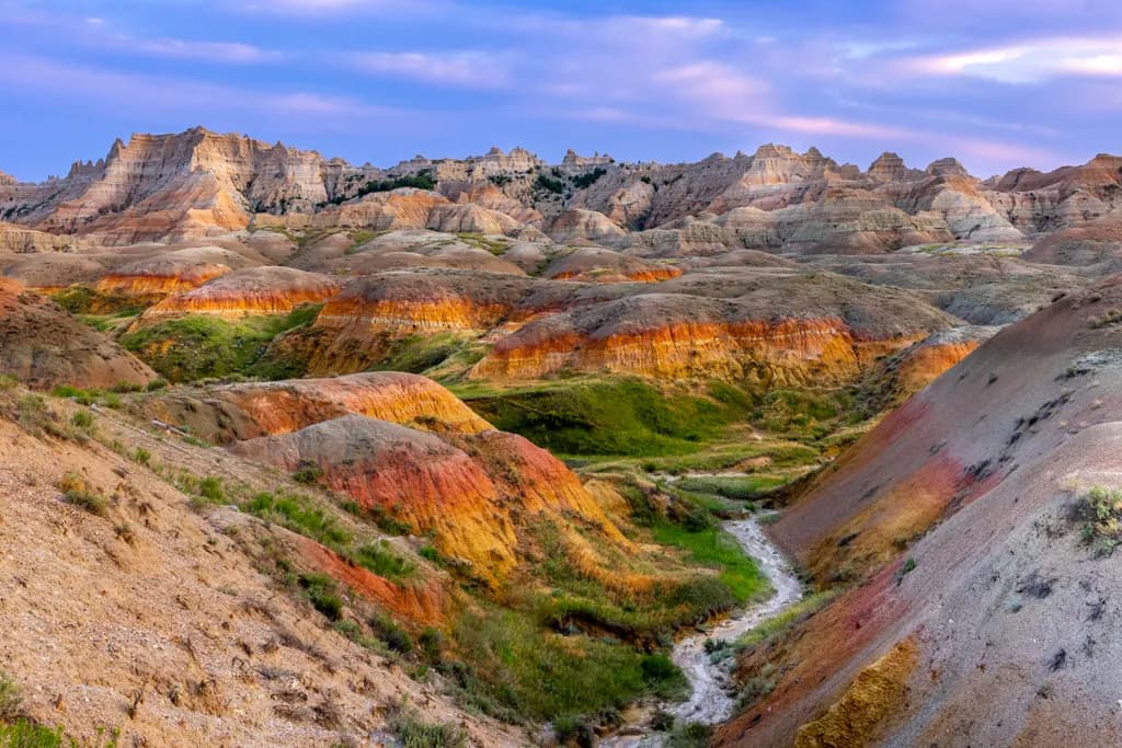 Vibrant Echoes of the Badlands: A Journey Through Nature's Palette