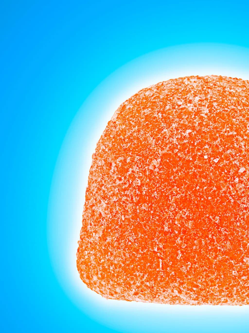 Vibrant Citrus Delight: A Close-Up Exploration of Orange Candy Texture and Color