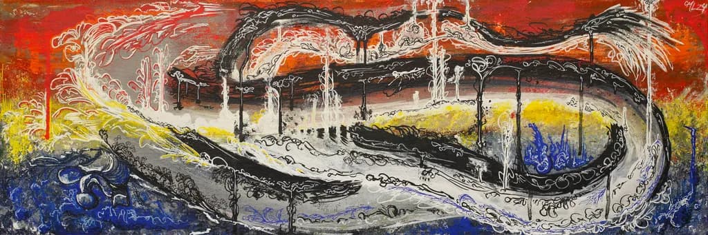 Whispers of Color: A Journey Through Abstract Landscapes