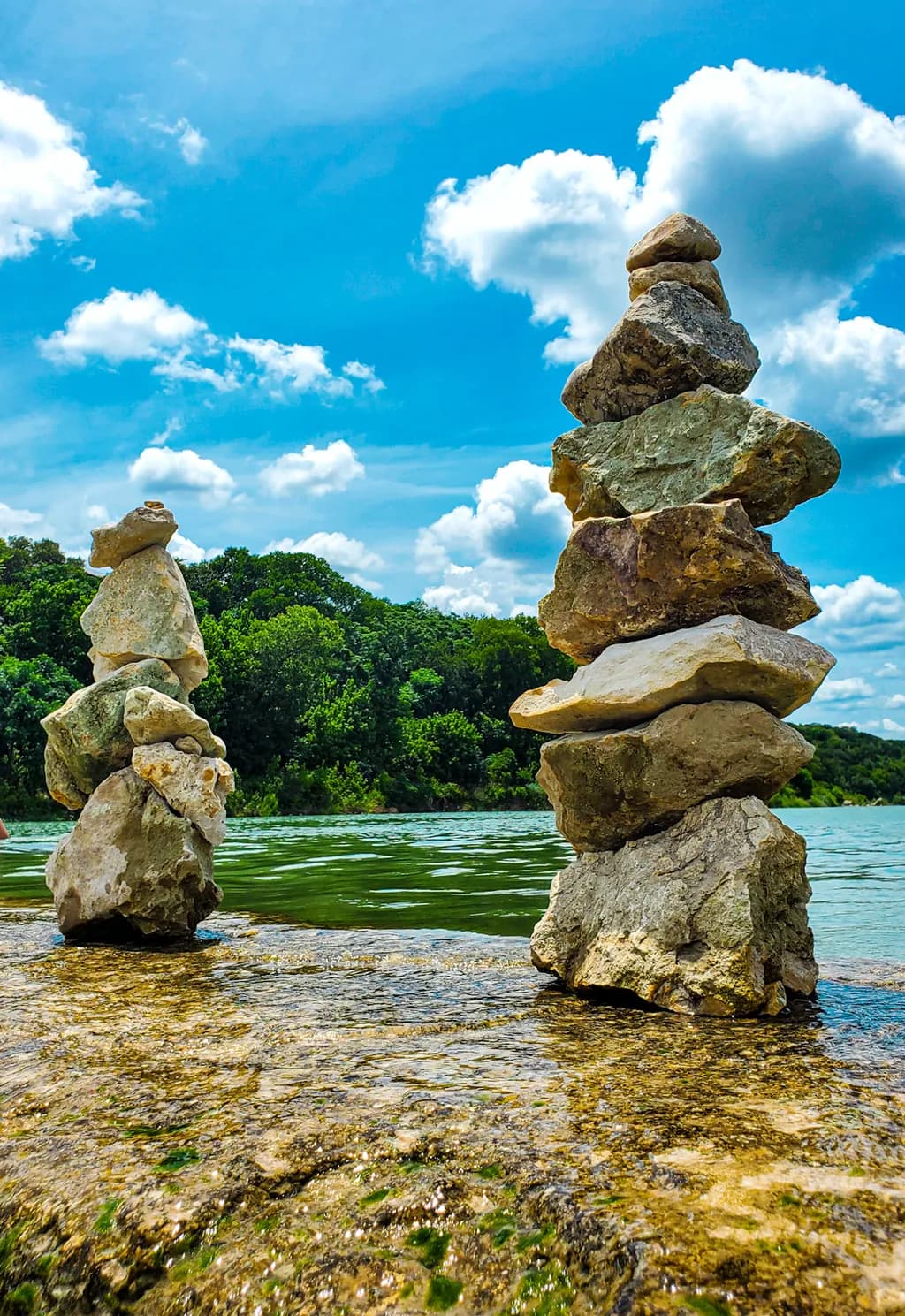 Balancing Life: A Journey Through Nature's Stone Towers