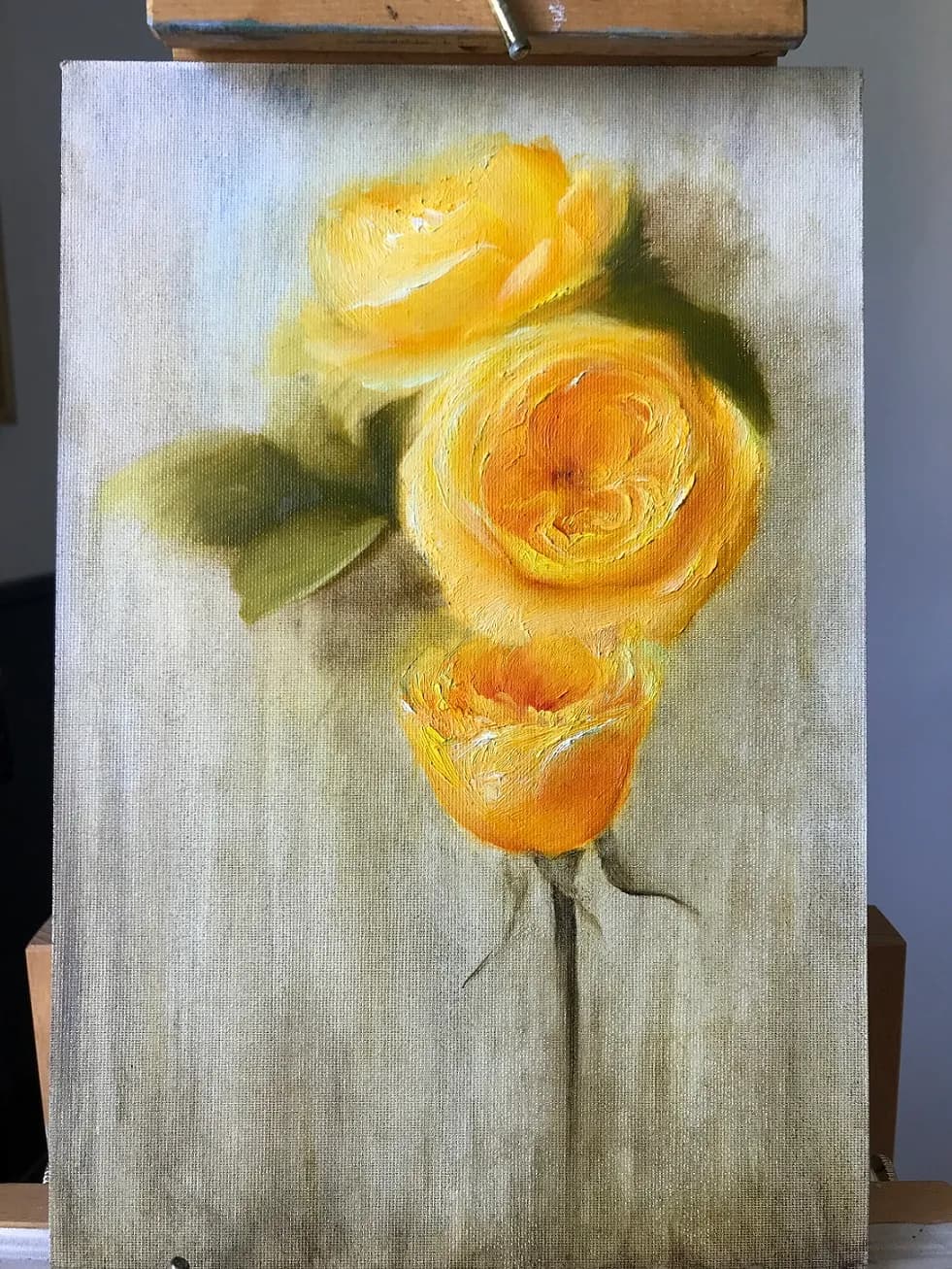 Golden Embrace: A Luminous Dance of Yellow Roses in Bloom