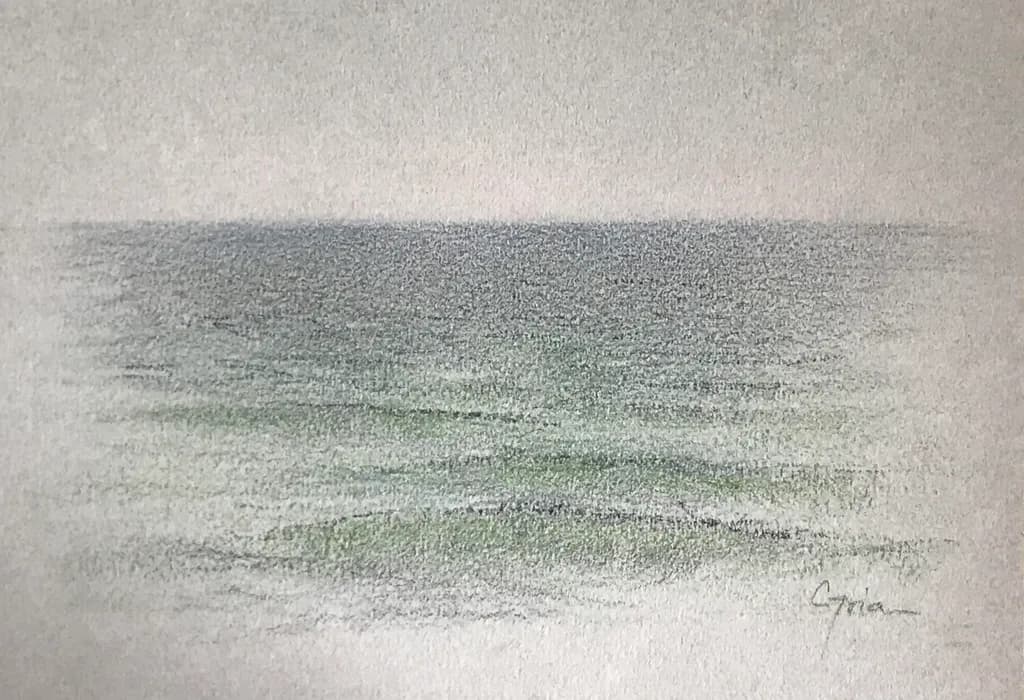 Whispers of the Ocean: A Serene Seascape in Soft Hues