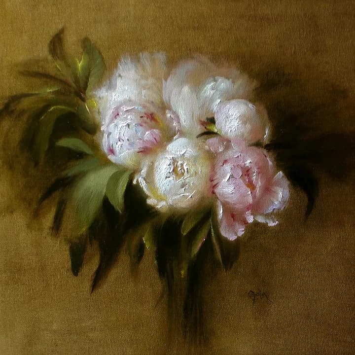 Whispers of Spring: A Delicate Bouquet of Peonies in Bloom