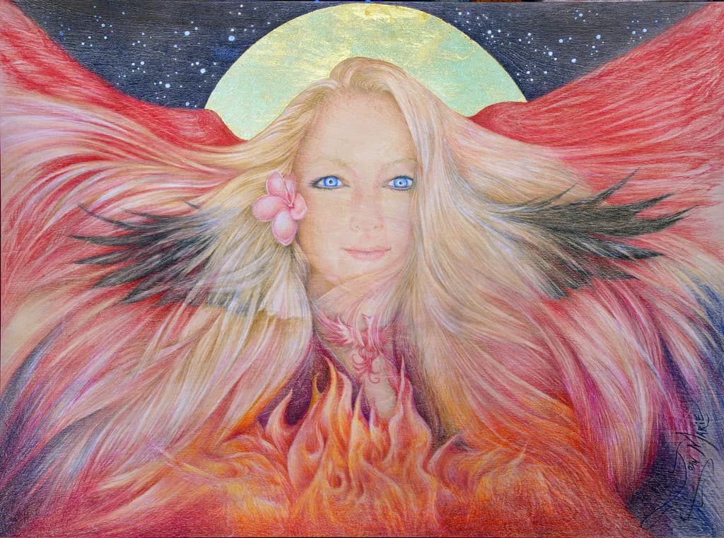 Ethereal Flame: A Whimsical Journey Through Celestial Beauty