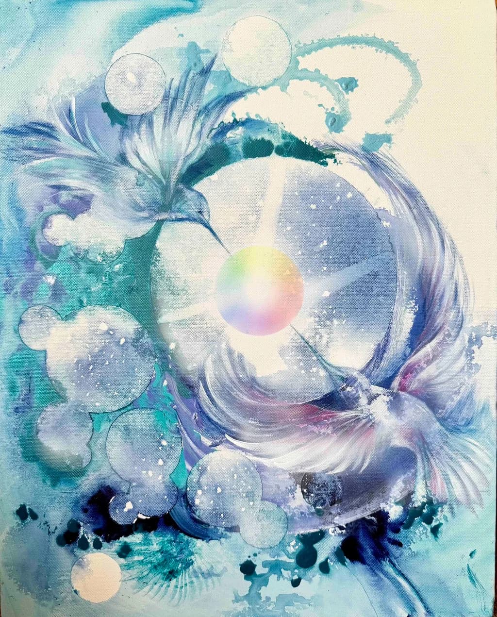 Celestial Whispers: An Ethereal Dance of Color and Light